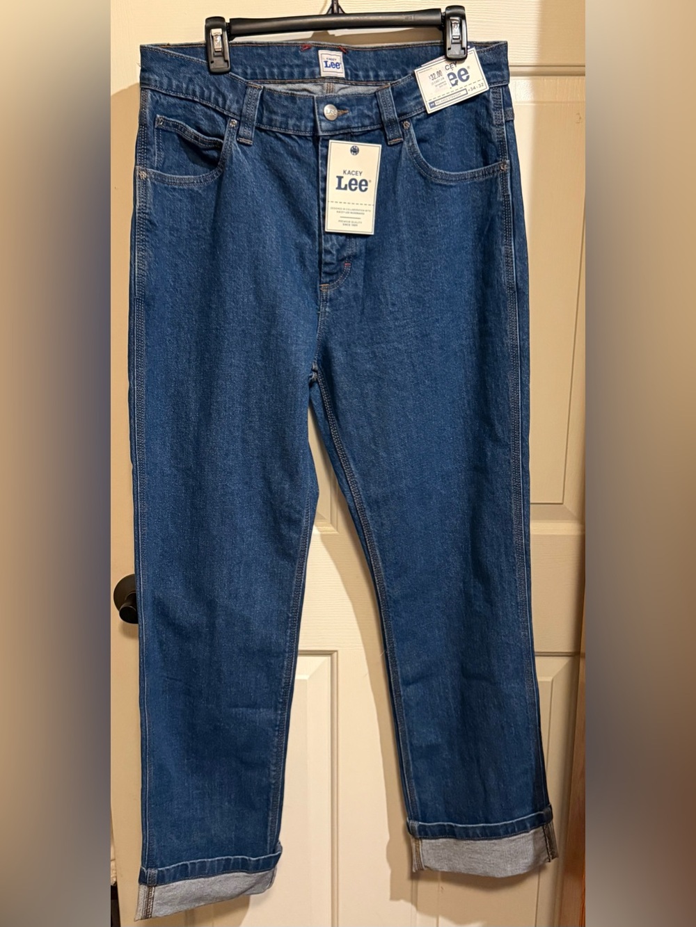 Lee Men’s Kacey Relaxed Fit Jeans - Dark Blue Denim